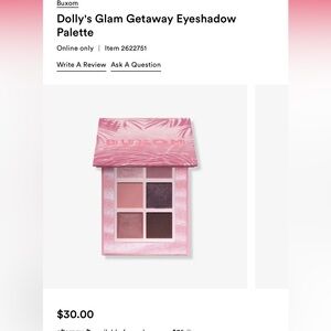 Buxom Dollys Glam Eyeshadow Palette